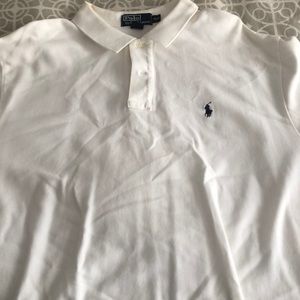 Short Sleeve White Polo